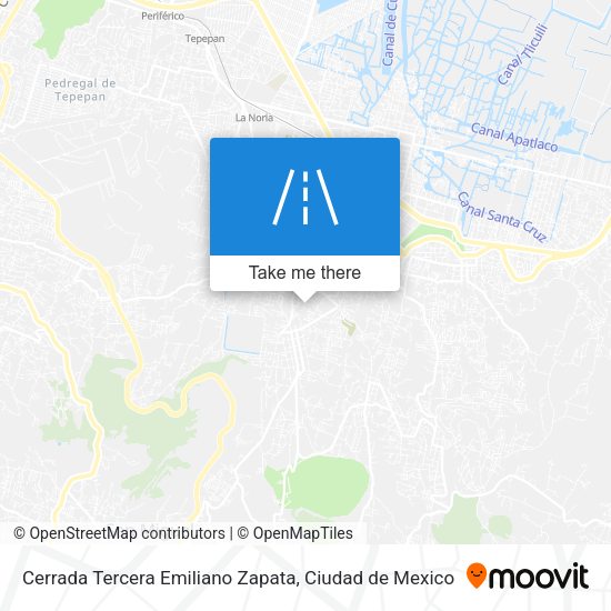 Mapa de Cerrada Tercera Emiliano Zapata