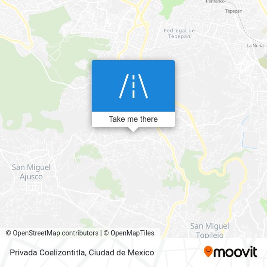 Mapa de Privada Coelizontitla