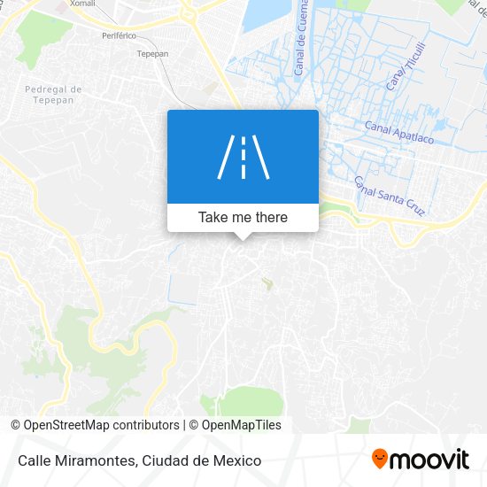 Calle Miramontes map