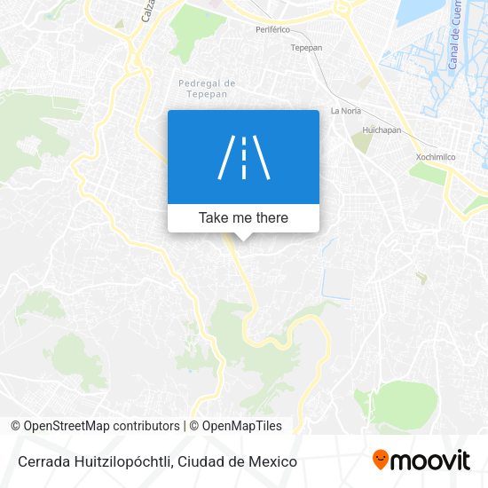 Mapa de Cerrada Huitzilopóchtli