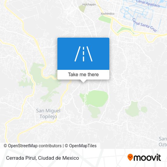 Cerrada Pirul map