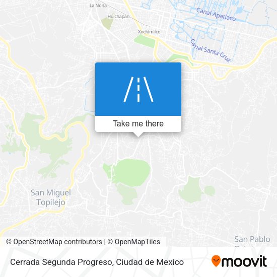 Cerrada Segunda Progreso map