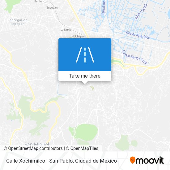 Mapa de Calle Xochimilco - San Pablo
