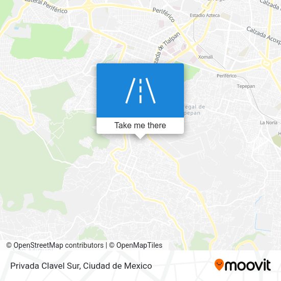 Privada Clavel Sur map