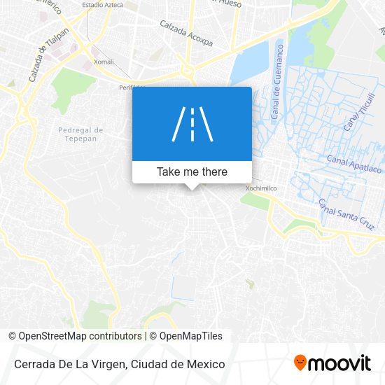 Cerrada De La Virgen map
