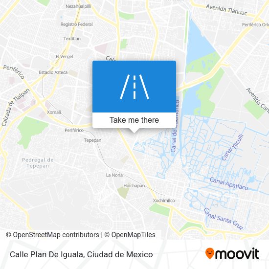 Calle Plan De Iguala map