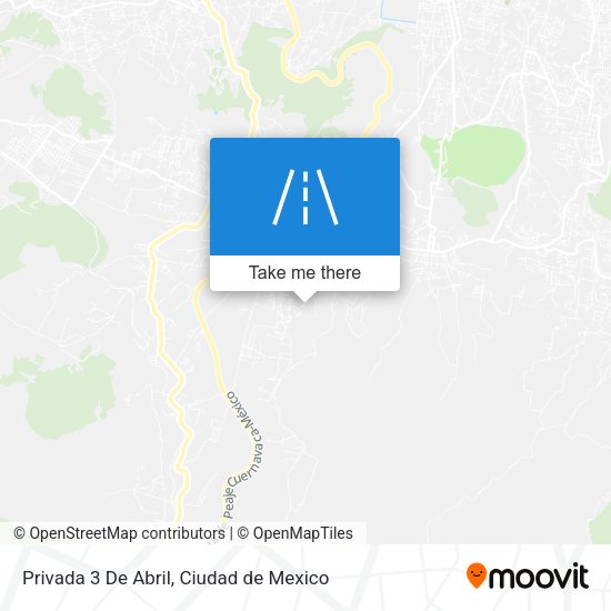 Privada 3 De Abril map