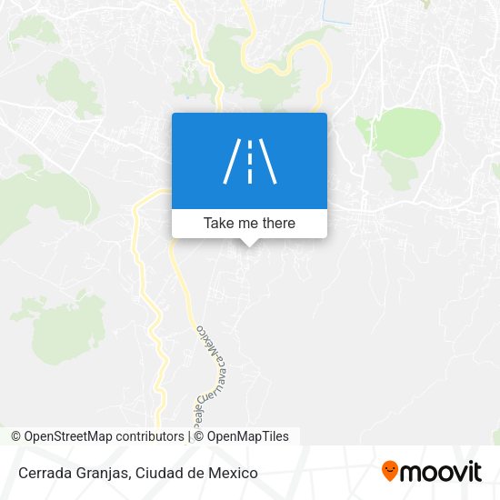 Cerrada Granjas map