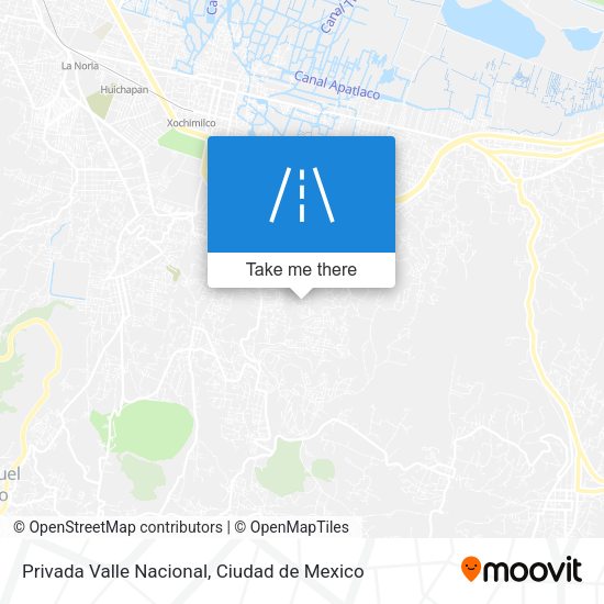 Privada Valle Nacional map