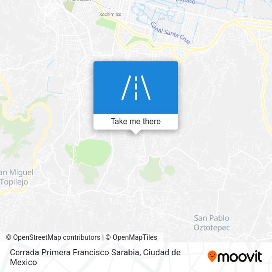 Cerrada Primera Francisco Sarabia map