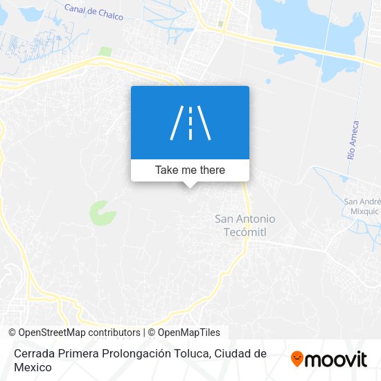 Mapa de Cerrada Primera Prolongación Toluca