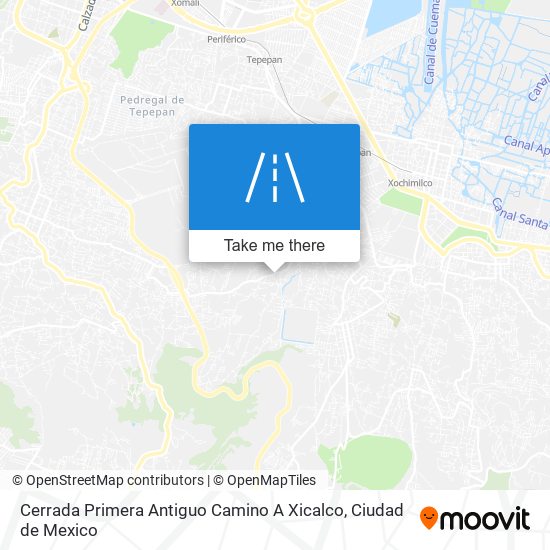 Mapa de Cerrada Primera Antiguo Camino A Xicalco