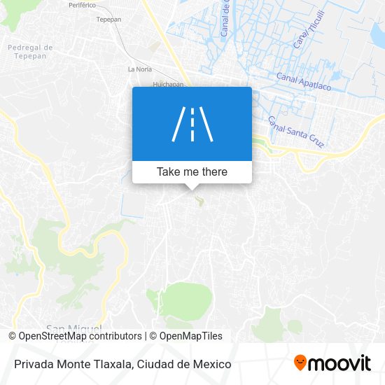 Privada Monte Tlaxala map