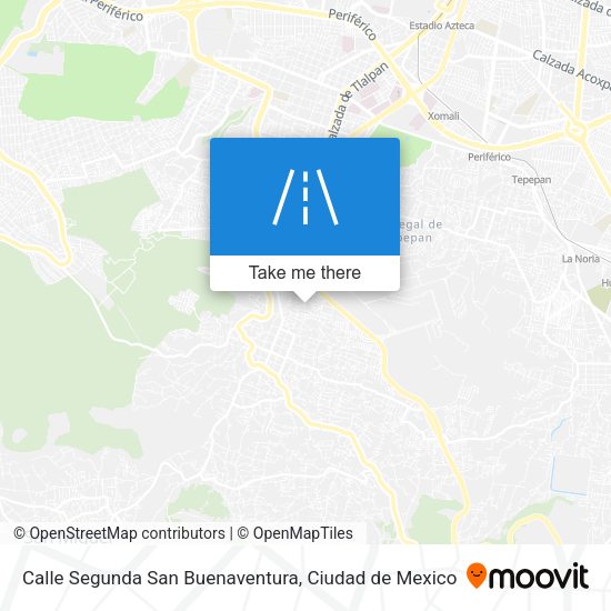 Mapa de Calle Segunda San Buenaventura