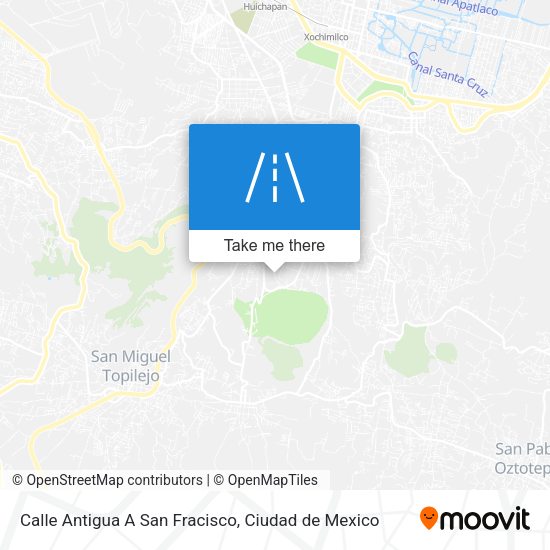 Calle Antigua A San Fracisco map