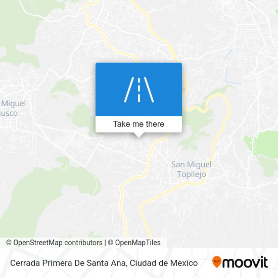 Cerrada Primera De Santa Ana map