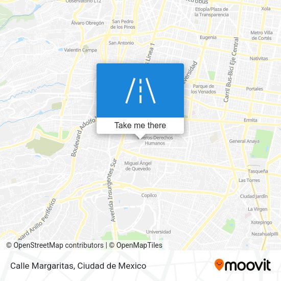 Calle Margaritas map