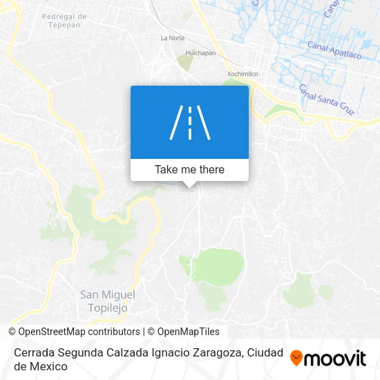 Cerrada Segunda Calzada Ignacio Zaragoza map
