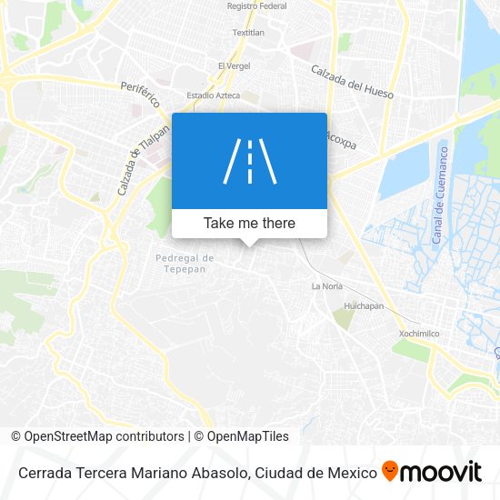 Cerrada Tercera Mariano Abasolo map