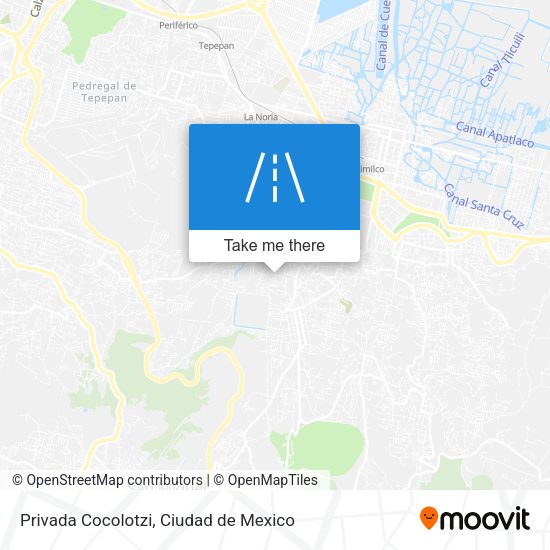 Privada Cocolotzi map