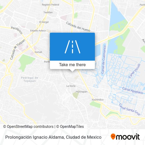 Prolongación Ignacio Aldama map