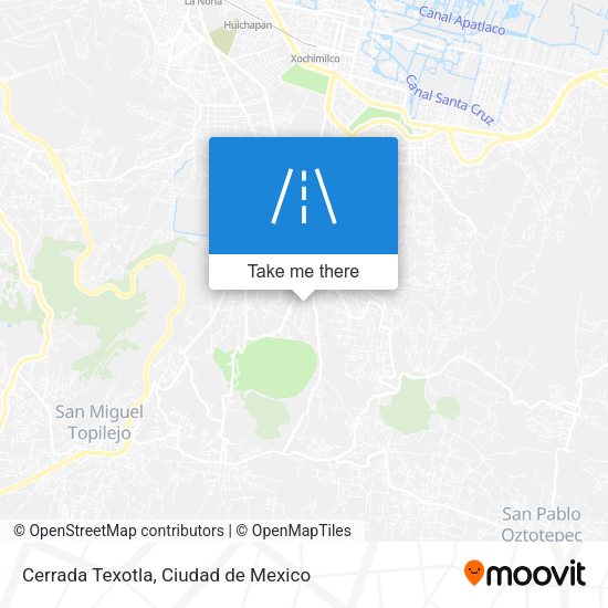 Cerrada Texotla map