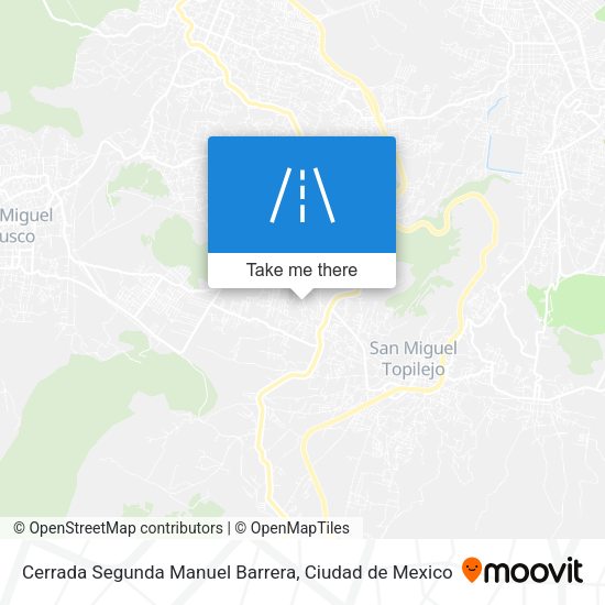 Cerrada Segunda Manuel Barrera map