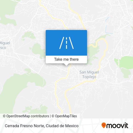 Cerrada Fresno Norte map