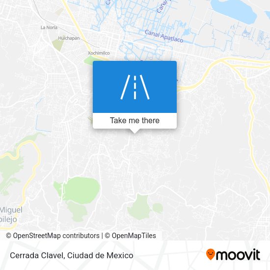 Mapa de Cerrada Clavel