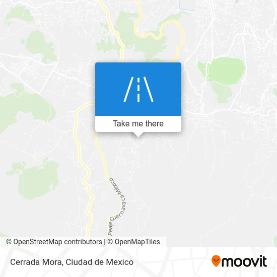 Cerrada Mora map