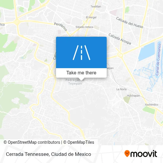 Cerrada Tennessee map