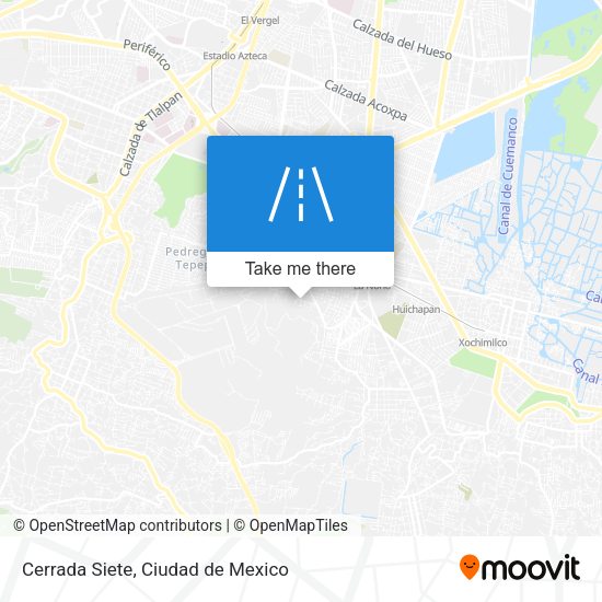 Mapa de Cerrada Siete