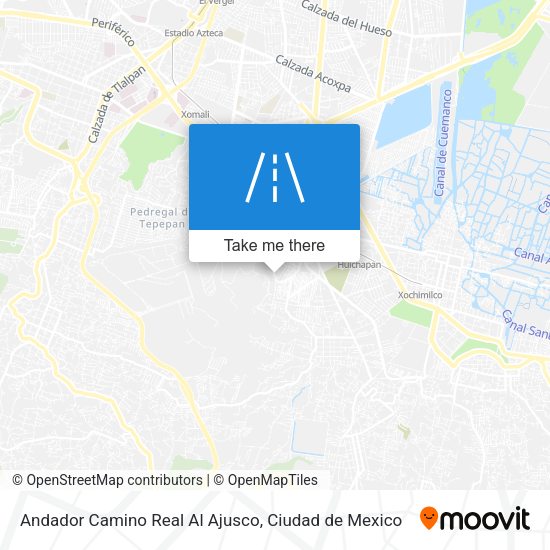 Andador Camino Real Al Ajusco map