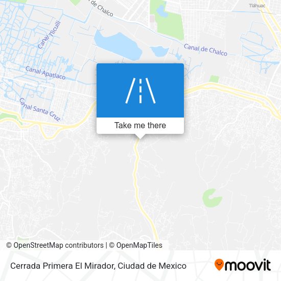 Cerrada Primera El Mirador map