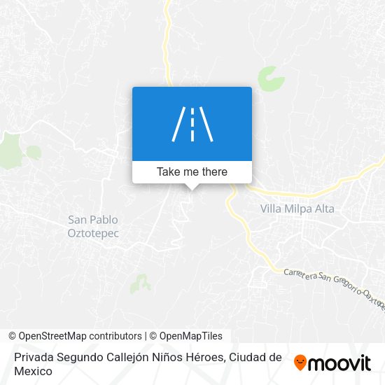 Privada Segundo Callejón Niños Héroes map