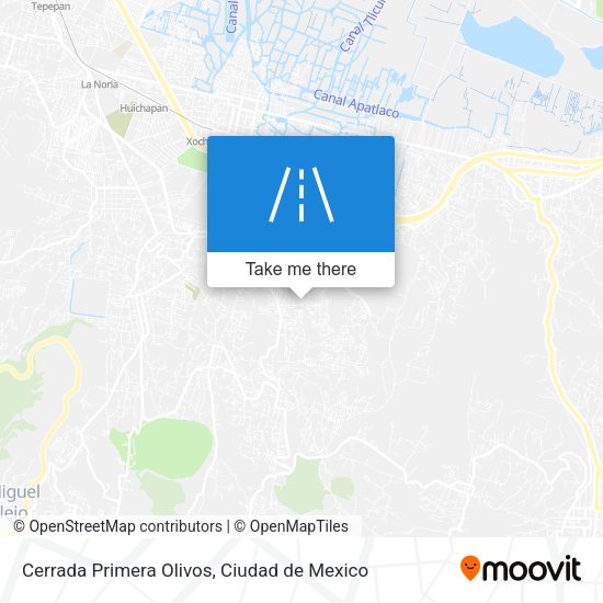 Cerrada Primera Olivos map