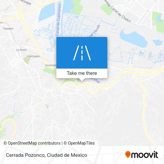Cerrada Pozonco map