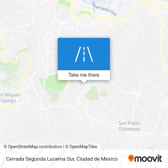 Cerrada Segunda Lucerna Sur map