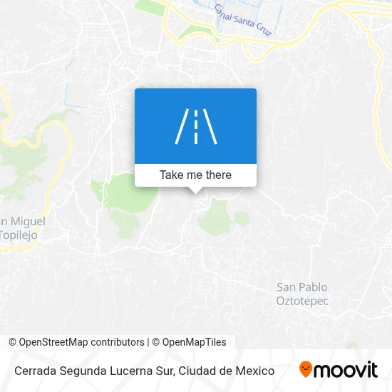 Cerrada Segunda Lucerna Sur map