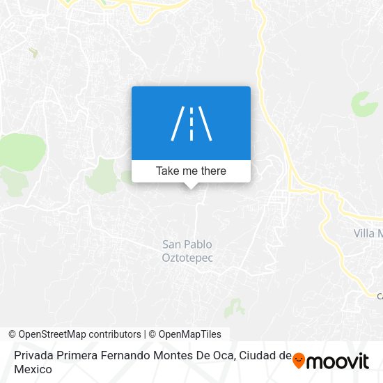 Privada Primera Fernando Montes De Oca map