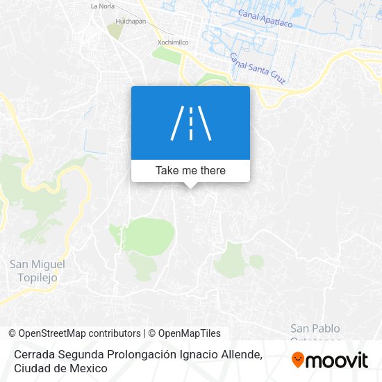 Cerrada Segunda Prolongación Ignacio Allende map