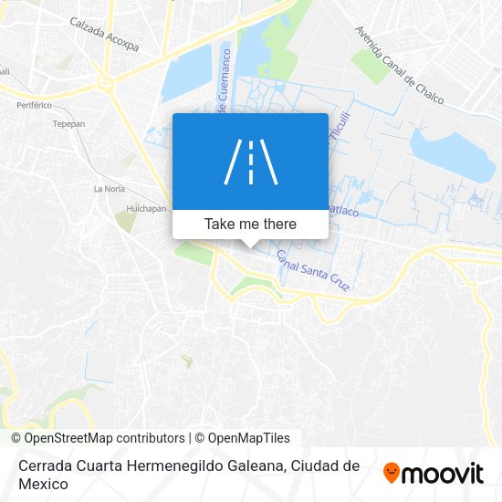 Mapa de Cerrada Cuarta Hermenegildo Galeana