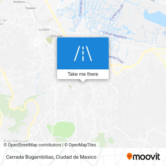 Cerrada Bugambilias map