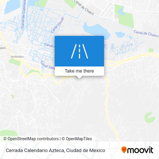 Cerrada Calendario Azteca map