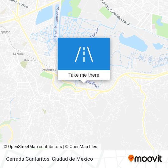 Cerrada Cantaritos map