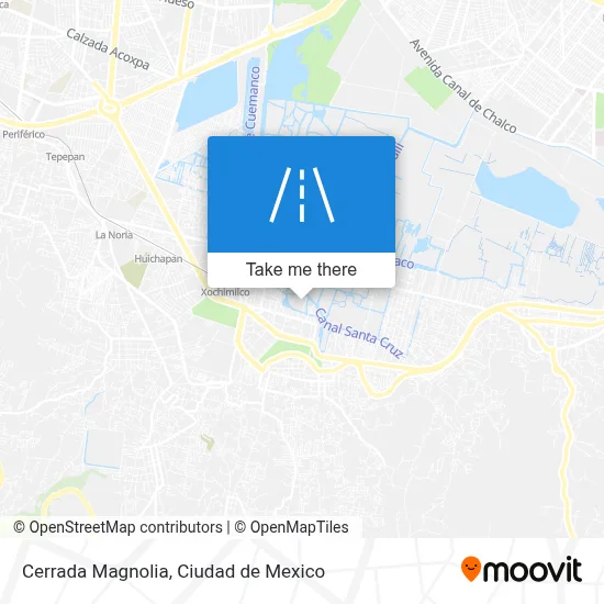 Cerrada Magnolia map