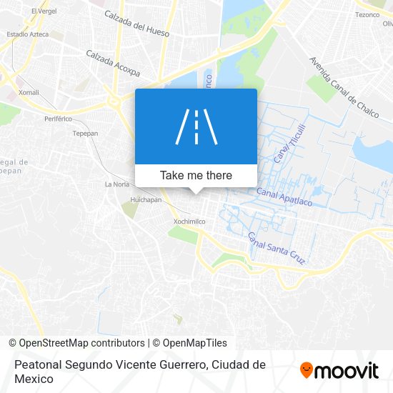 Peatonal Segundo Vicente Guerrero map