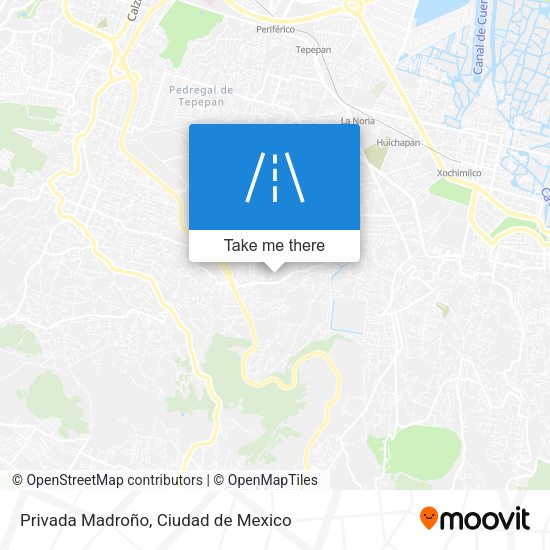 Privada Madroño map