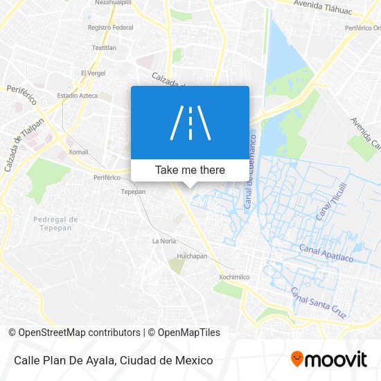 Calle Plan De Ayala map