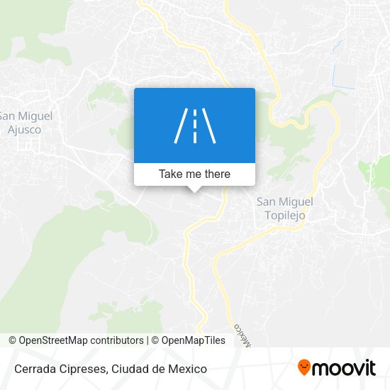 Cerrada Cipreses map